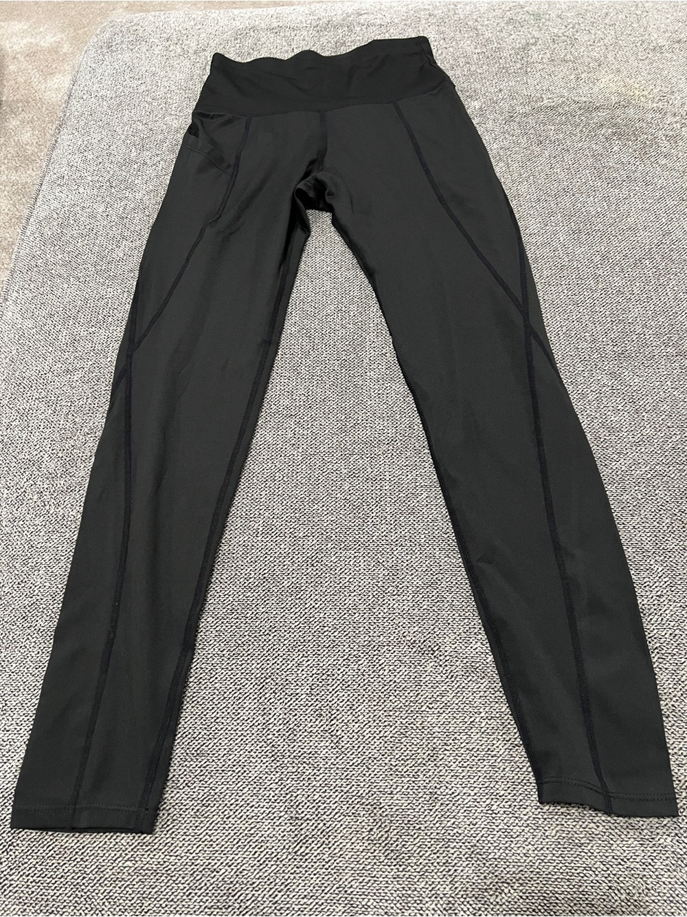 Neleus Sportswear Black High waist Pocket Running Leggings - L